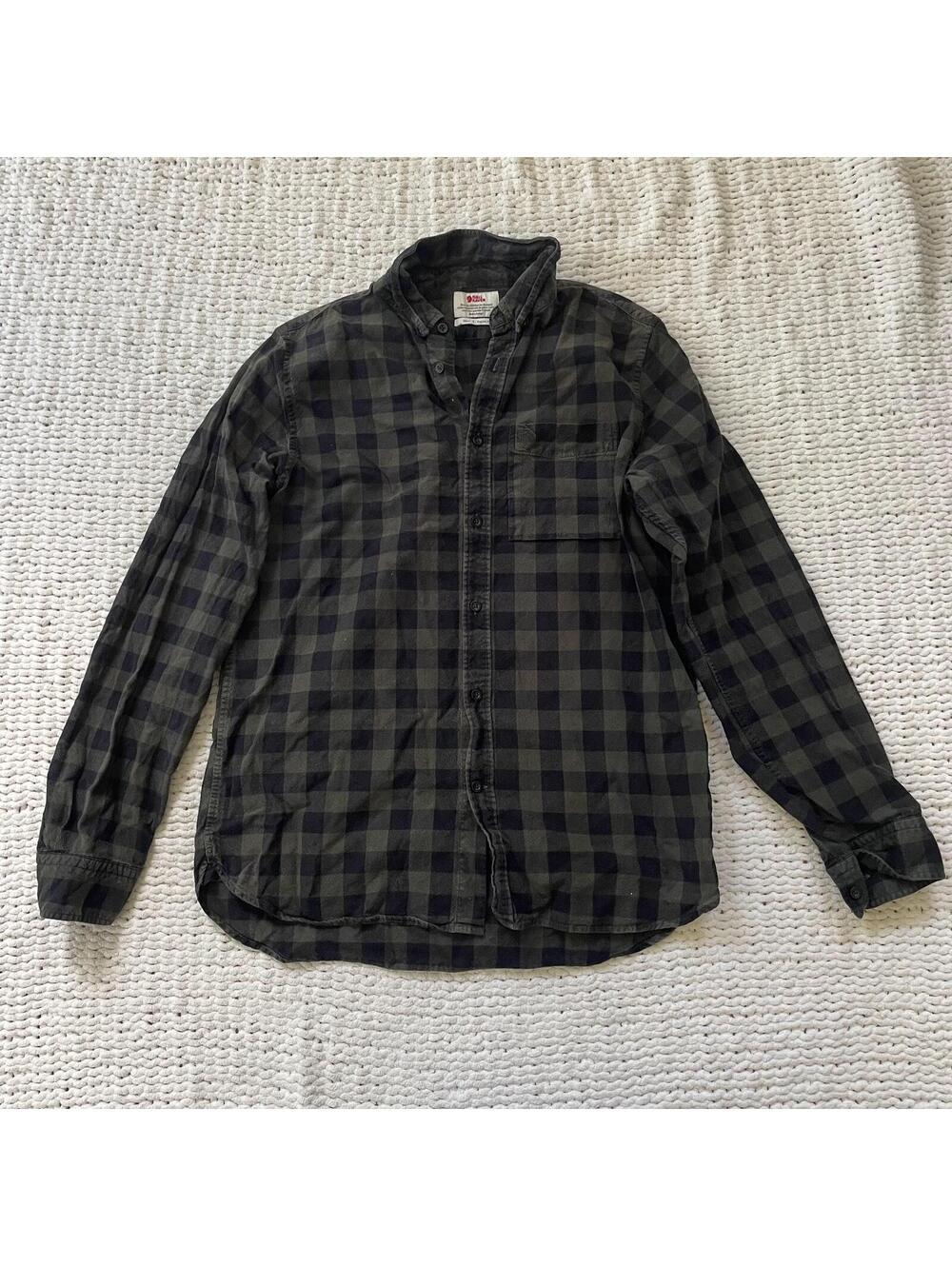 Fjallraven Men's Övik Heavy Flannel Long Sleeve Shirt - Size Large
